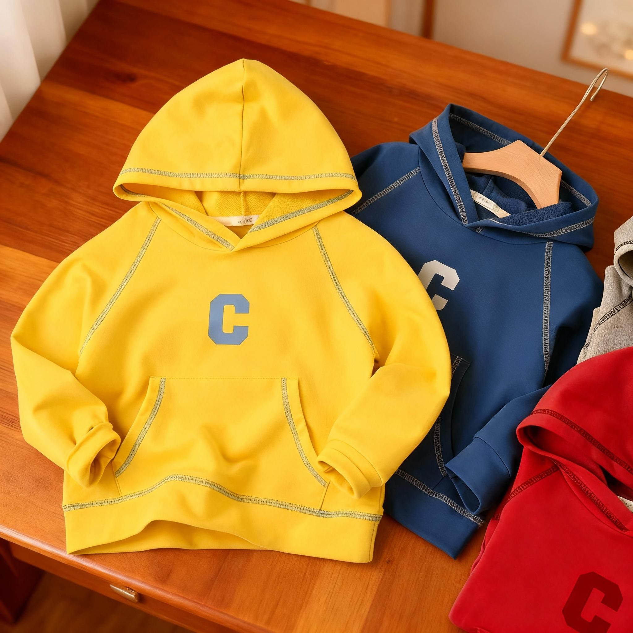 儿童插肩袖卫衣纸样80-130码，纸样下载-vv衣学院