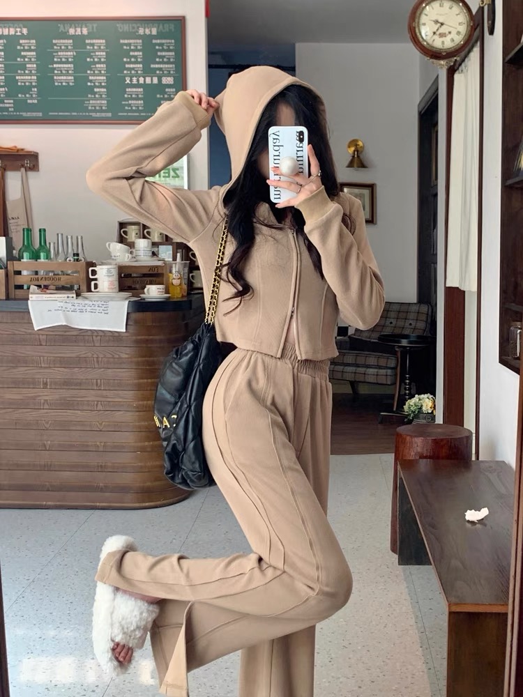 女士卫衣卫裤制作过程全码S-3XL纸样下载-vv衣学院