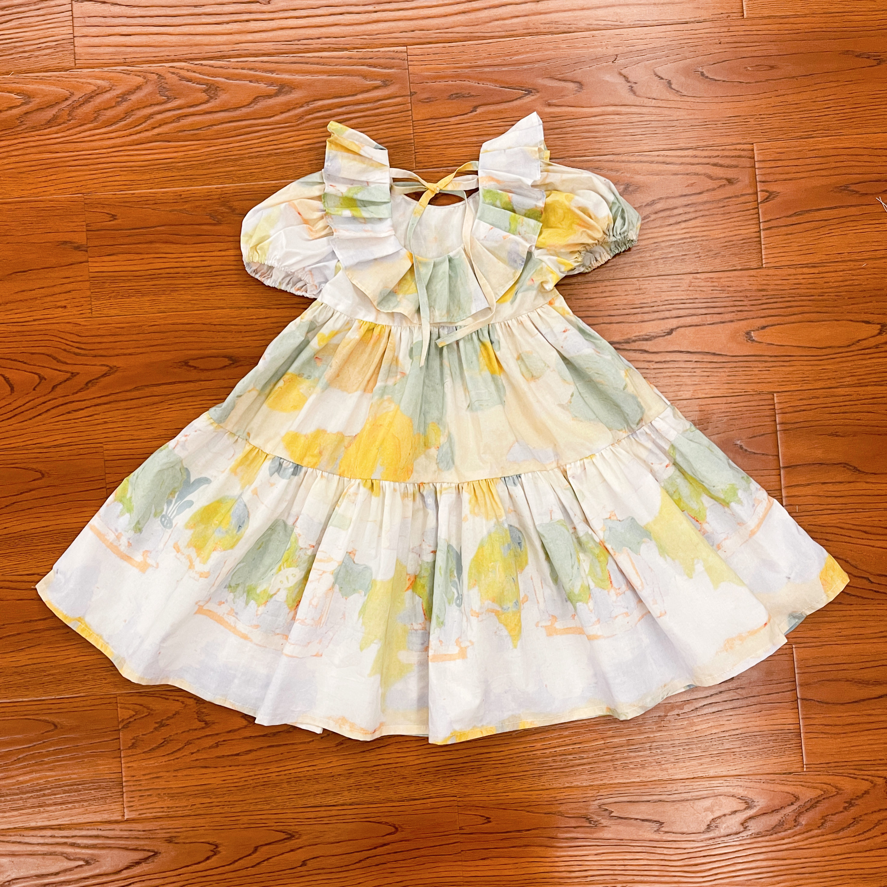 童装法式复古风裙子纸样下载和制版教程-vv衣学院