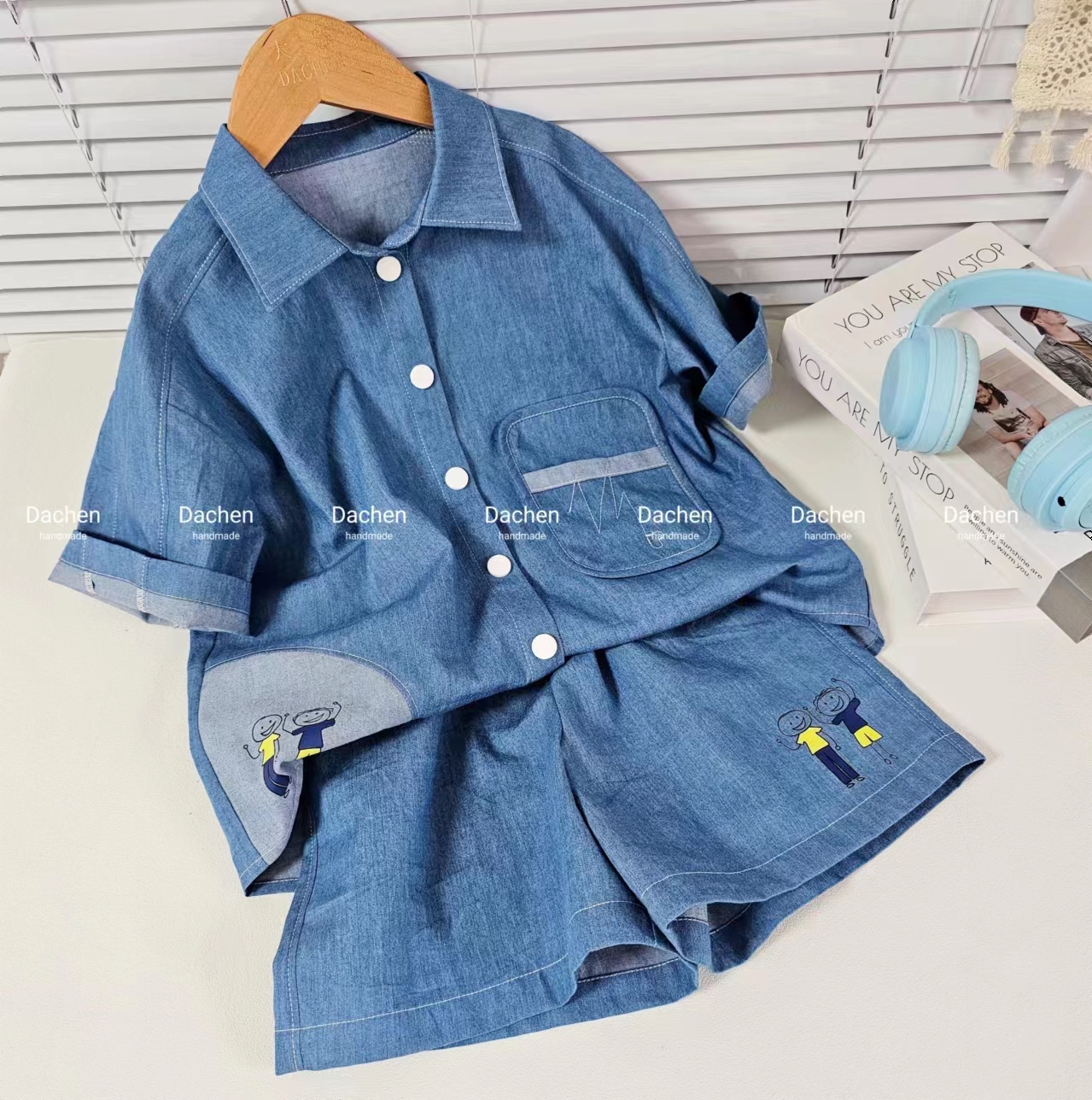 童趣短袖衬衫+短裤纸样下载-vv衣学院