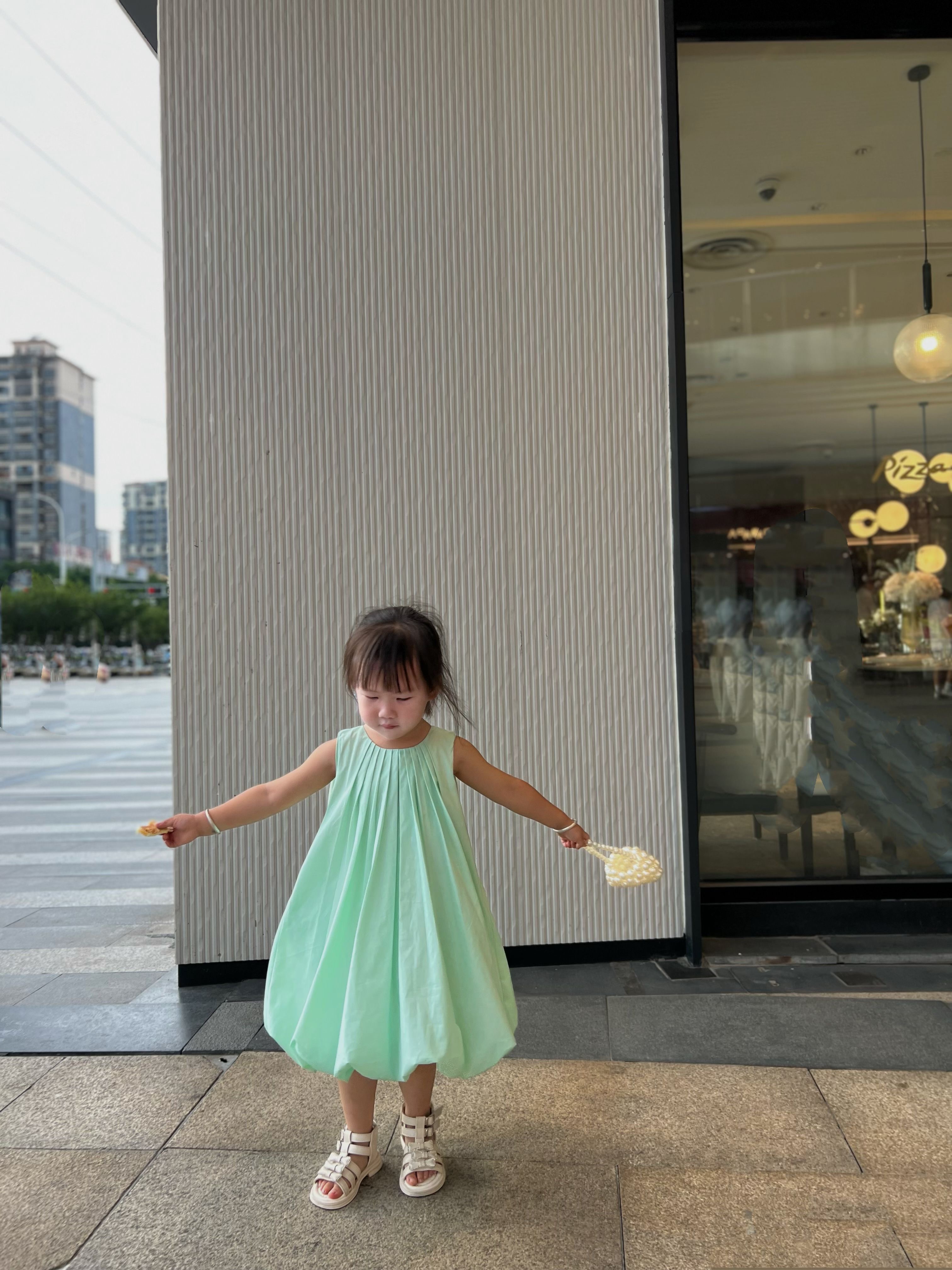 儿童百褶花苞裙纸样下载-vv衣学院