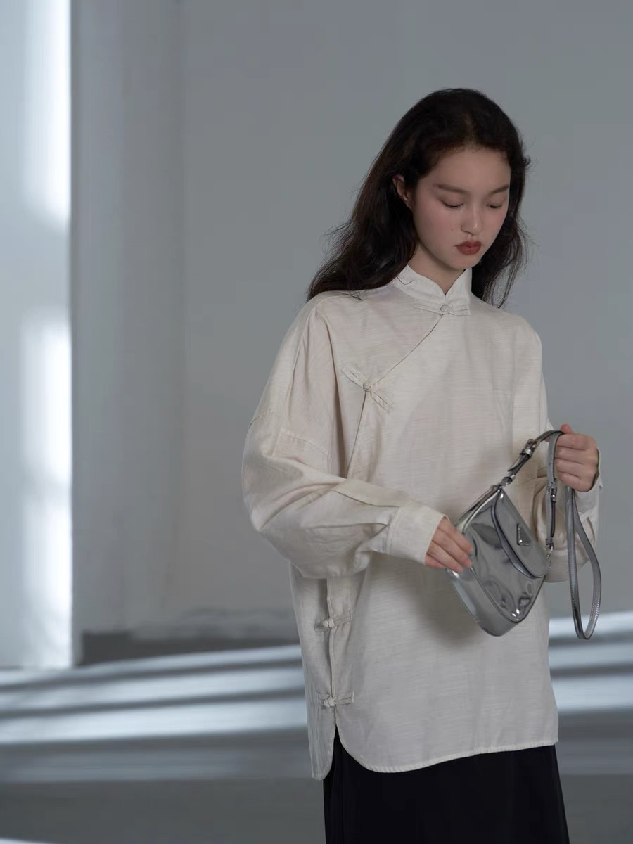 中式衬衣棉布纸样-vv衣学院