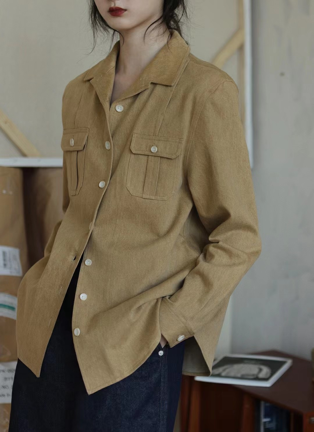 工装衬衫S码-3XL码纸样下载-vv衣学院