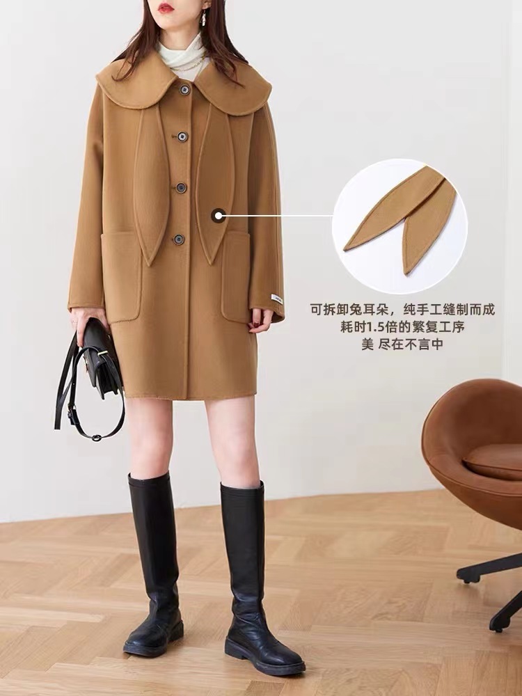 兔耳朵双面大衣纸样下载-vv衣学院