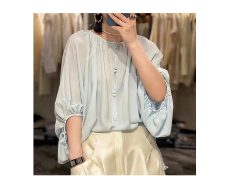 女真丝上衣全码纸样下载非常好看-vv衣学院