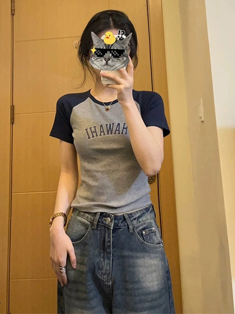 女紧身T恤A4和PLT模式S-5xl-vv衣学院