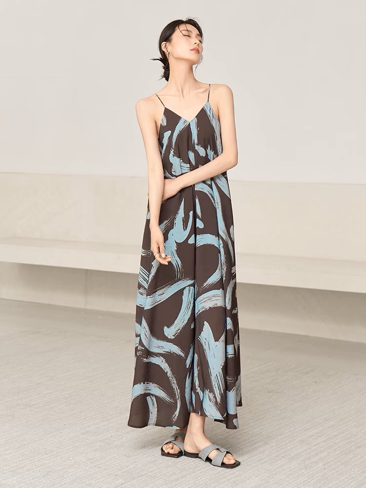 香云纱吊带长裙XS-4XL超火的女群纸样下载-vv衣学院