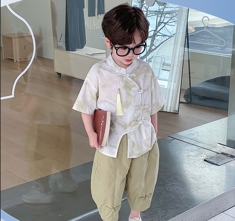 男童中式套装纸样下载-vv衣学院