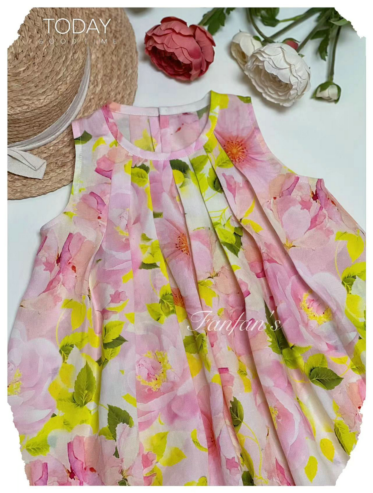 打褶连衣裙纸样制作-vv衣学院