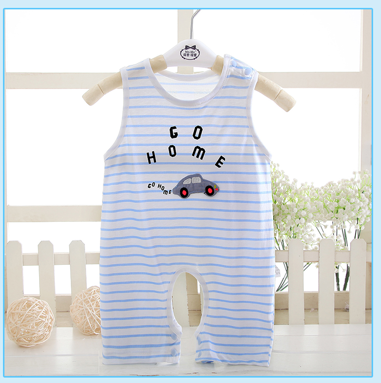 婴儿夏装连体衣挖裆无袖52码-100码纸样-vv衣学院